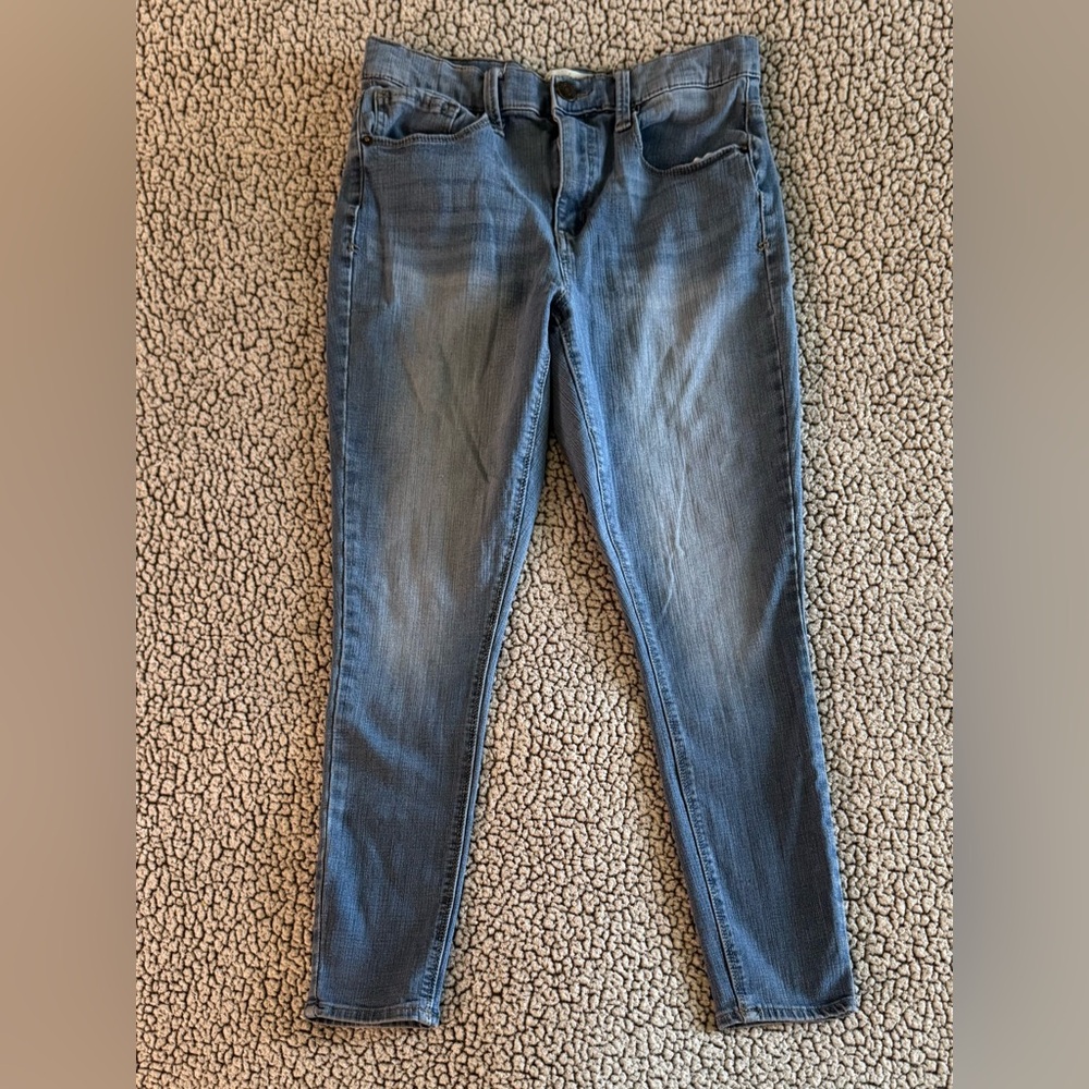 Mudd High Rise Jean Legging FLX Stretch Juniors Size 11 Light Wash